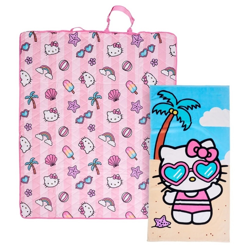 Hello Kitty Beach Towel and Mat Set